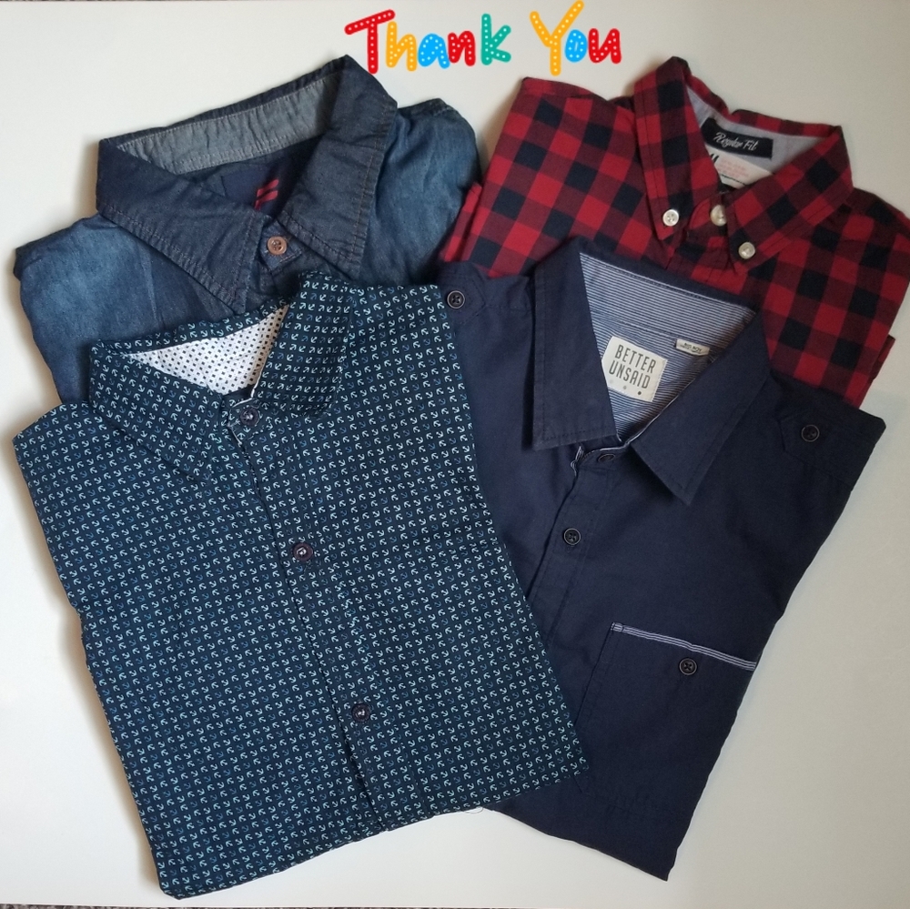 🐠 (All) 4 pieces Boy's Long Sleeve Shirts